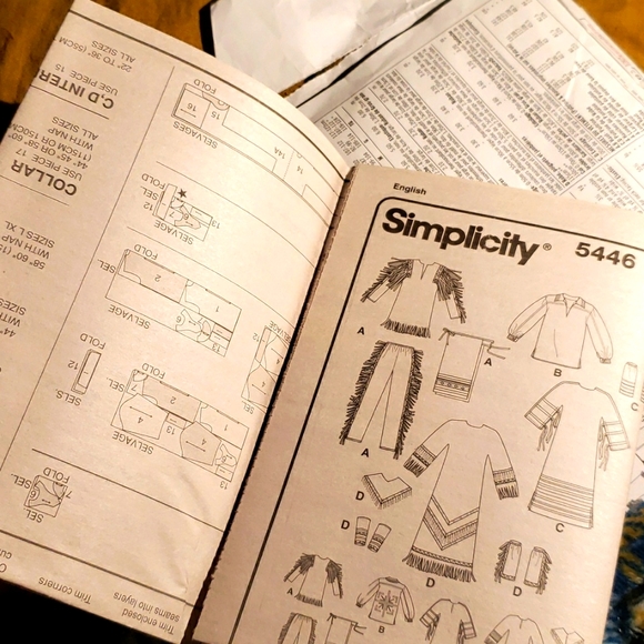Simplicity 5446 Historic Native American Dress Sewing Pattern Uncut Schewe XS-XL - Picture 6 of 7